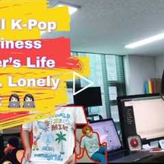 K-Pop Corp Entrepreneur’s lonely working 👩‍💻 (feat. MX Joohen Tee & SKZ Tee Unboxing)