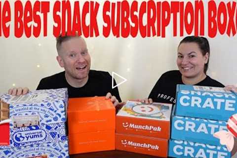 Which Snack Subscription Box Should You Try? What's the Best Snack Box? Snack Box Comparison!!!