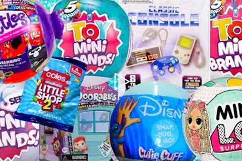Unboxing SO MANY BLIND BAGS! Toy Mini Brands! Mini Brands Series 3! L.O.L Surprise! Doorables!