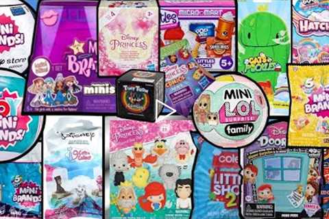UNBOXING 25 BLIND BAGS!! Mini Brands! Real Littles! Bratz! Disney! Doorables! L.O.L. Surprise!