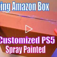 Unboxing Amazon Customized PS5 SPRAY PAINTED - A DIY Gift Idea - An Oddly Satisfying ASMR Video