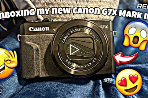 UNBOXING MY NEW CANON G7X MARK II FROM AMAZON😱🥰