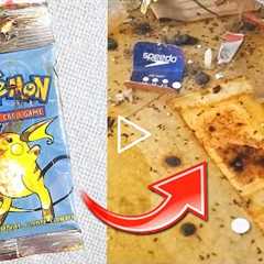 Man Finds 20 Year Old Pack of Pokemon Cards Under Shelf at Target! (Opening It)