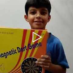 Unboxing magnetic dart game | Kid's happy & rich moments