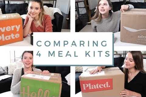 Comparing & Reviewing 4 Popular Meal Kit Boxes!