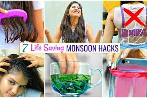 7 LIFE Saving Monsoon Hacks You MUST Know..| #Haircare #Skincare #LifeHacks #Anaysa