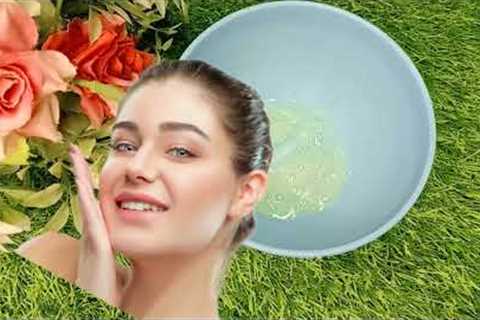 How to get instant whitening/ skin care routine/home remedy/aloevera jell /baking soda