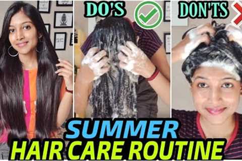 My Summer Hair Care Routine 😍Long Shiny & Healthy Hair Secret