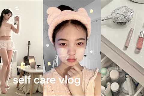 Self Care Vlog: Pamper w/ Me, Skincare Routine, Favorite Beauty Tips & Full Day of at Home Spa