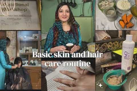 Basic skincare || Hair care routine || Gorgeous beauty saloon journey||