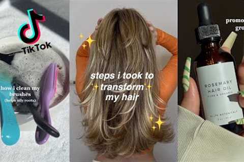HAIR CARE ROUTINE TIPS AND HACKS THAT WILL TRANSFORM YOUR HAIR | TikTok Hair Care Compilation