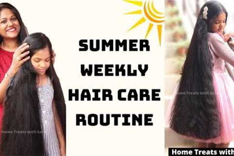 HAIR CARE SECRETS UNVEILED |SUMMER HAIR CARE☀️|HAIR OIL HOMEMADE | LONG HEALTHY HAIR | vlog