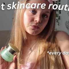 THAT GIRL night skin care routine 🫧🧖🏻‍♀ *my everyday skincare products*