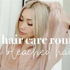 hair care routine for bleached blonde hair