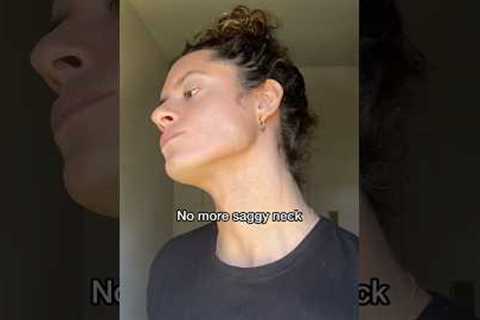 Bye bye saggy neck #skin #skincare #exercise #face #mewing