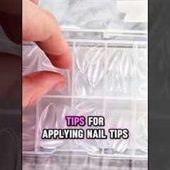 Apply nail tips perfectly. #nailtutorial #nailtips #nails #viralshorts