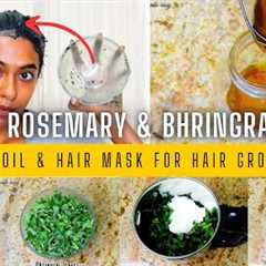 Rosemary Hair Oil & Bhringraj Hair Mask for Hair Growth: Weekend Hair Care Routine