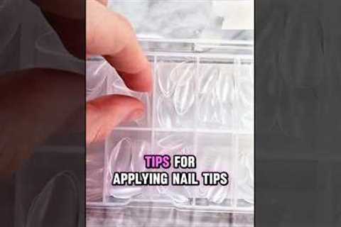 Apply nail tips perfectly. #nailtutorial #nailtips #nails #viralshorts