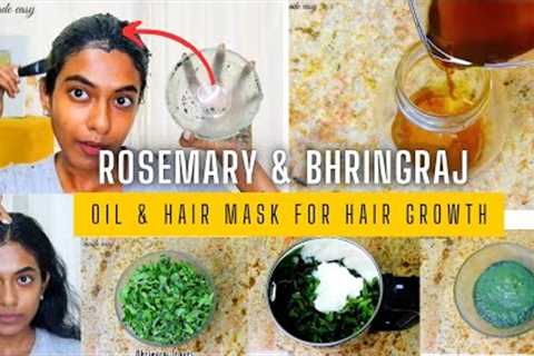 Rosemary Hair Oil & Bhringraj Hair Mask for Hair Growth: Weekend Hair Care Routine